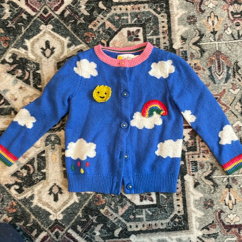 Mini Boden rainbow sweater (2-3y)